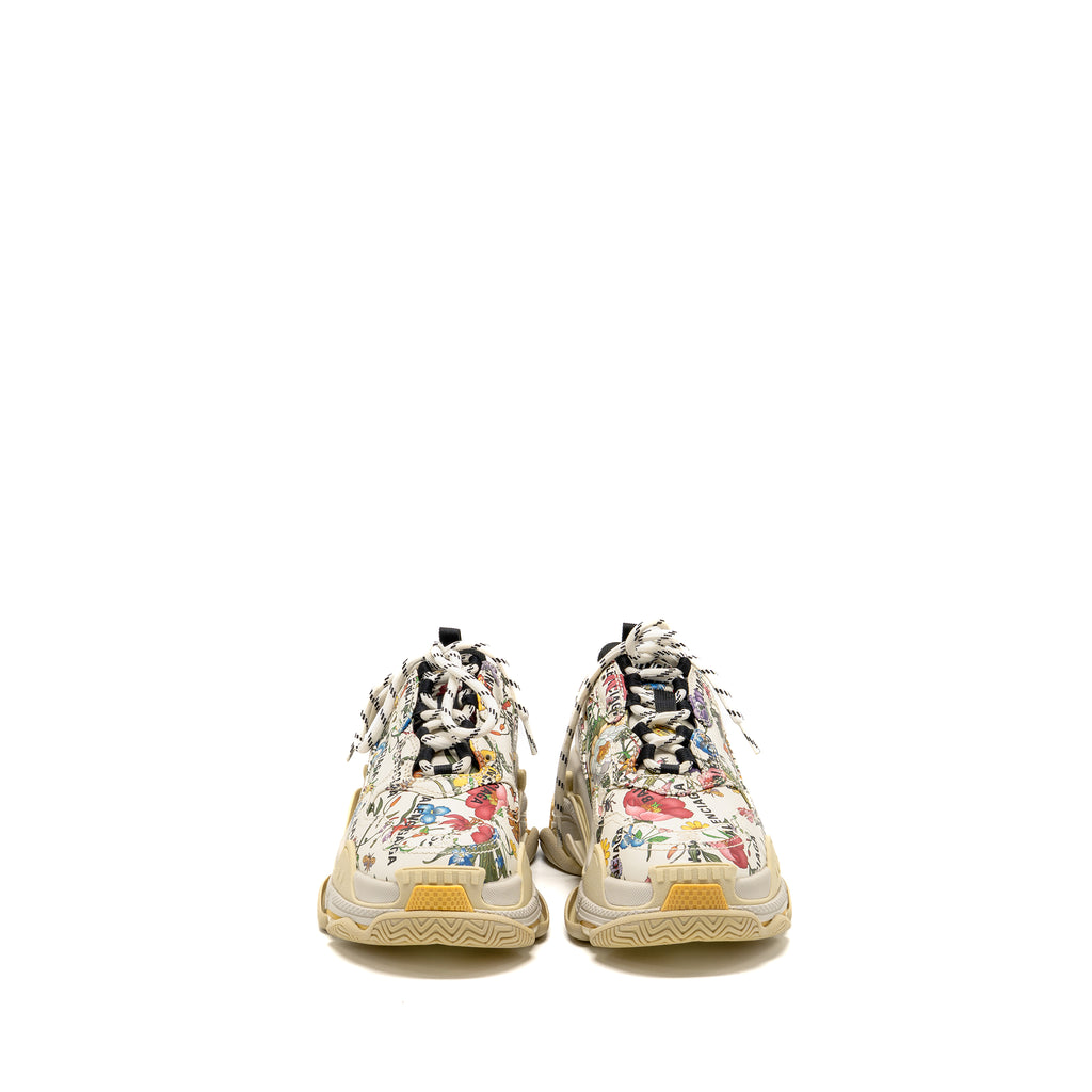 Balenciaga X Gucci Size 36 The Hacker Project Flora Print Triple S Sne