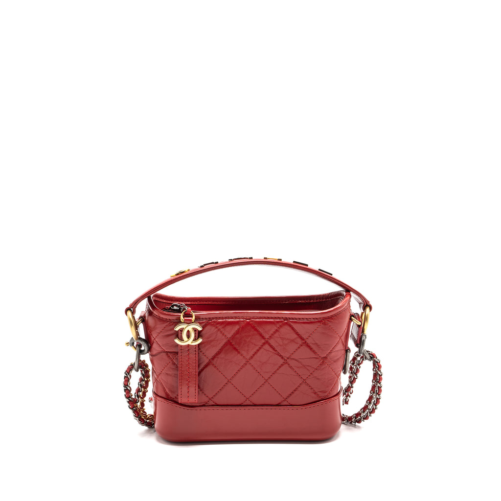 Chanel gabrielle bag on sale red