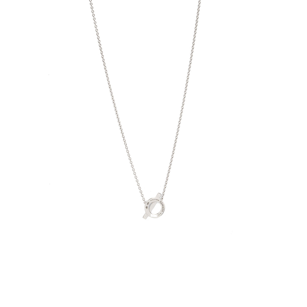 Hermes finesse pendant white gold Clearance