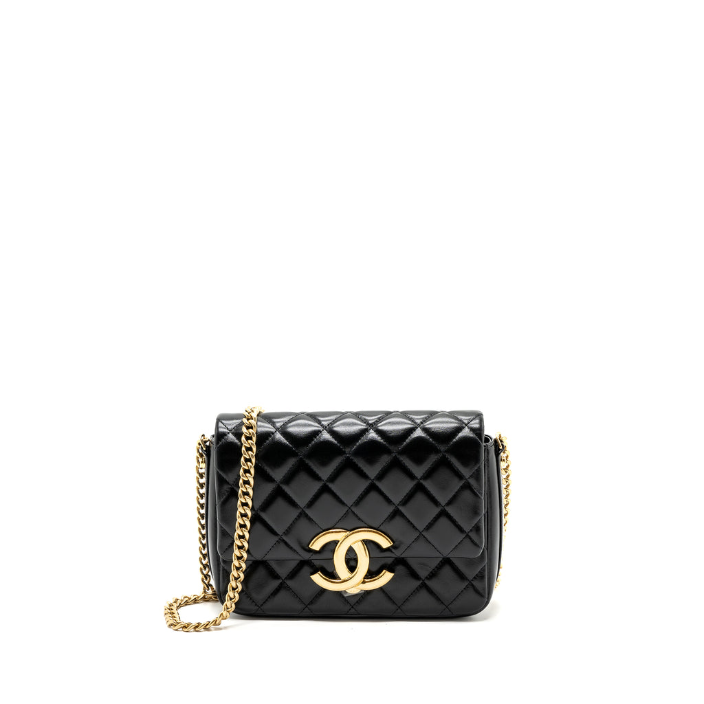 Chanel discount lambskin black