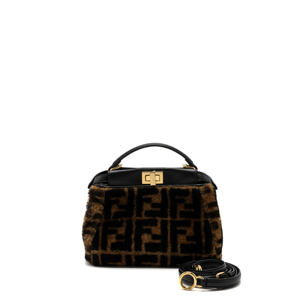 Fendi shearling online peekaboo