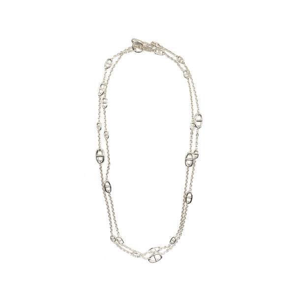 Hermes 160cm Farandole long necklace sterling silver