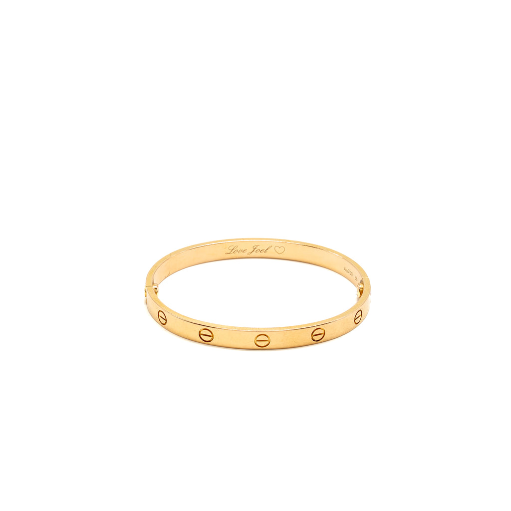 Cartier size 18 love bracelet classic model rose gold