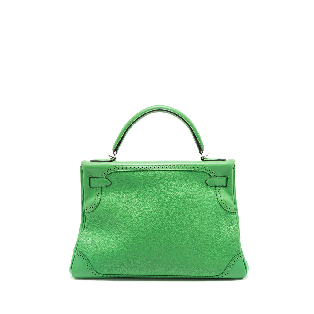 Hermes Kelly Bag Green - 42 For Sale on 1stDibs