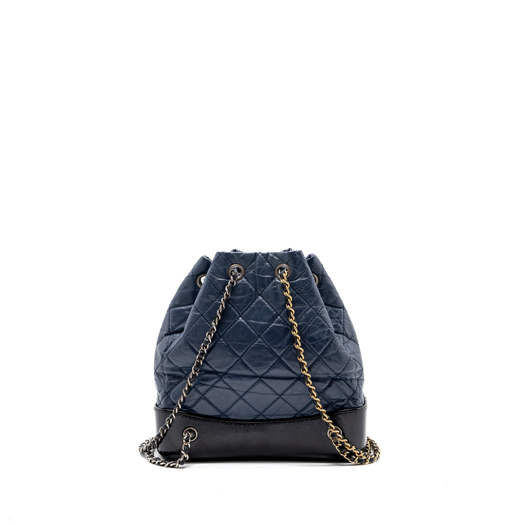 Chanel gabrielle backpack navy hotsell