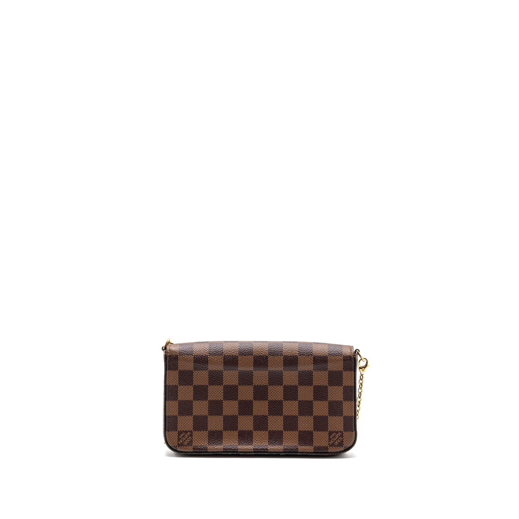 Louis Vuitton Felicie Pochette Damier Eb ne Canvas GHW