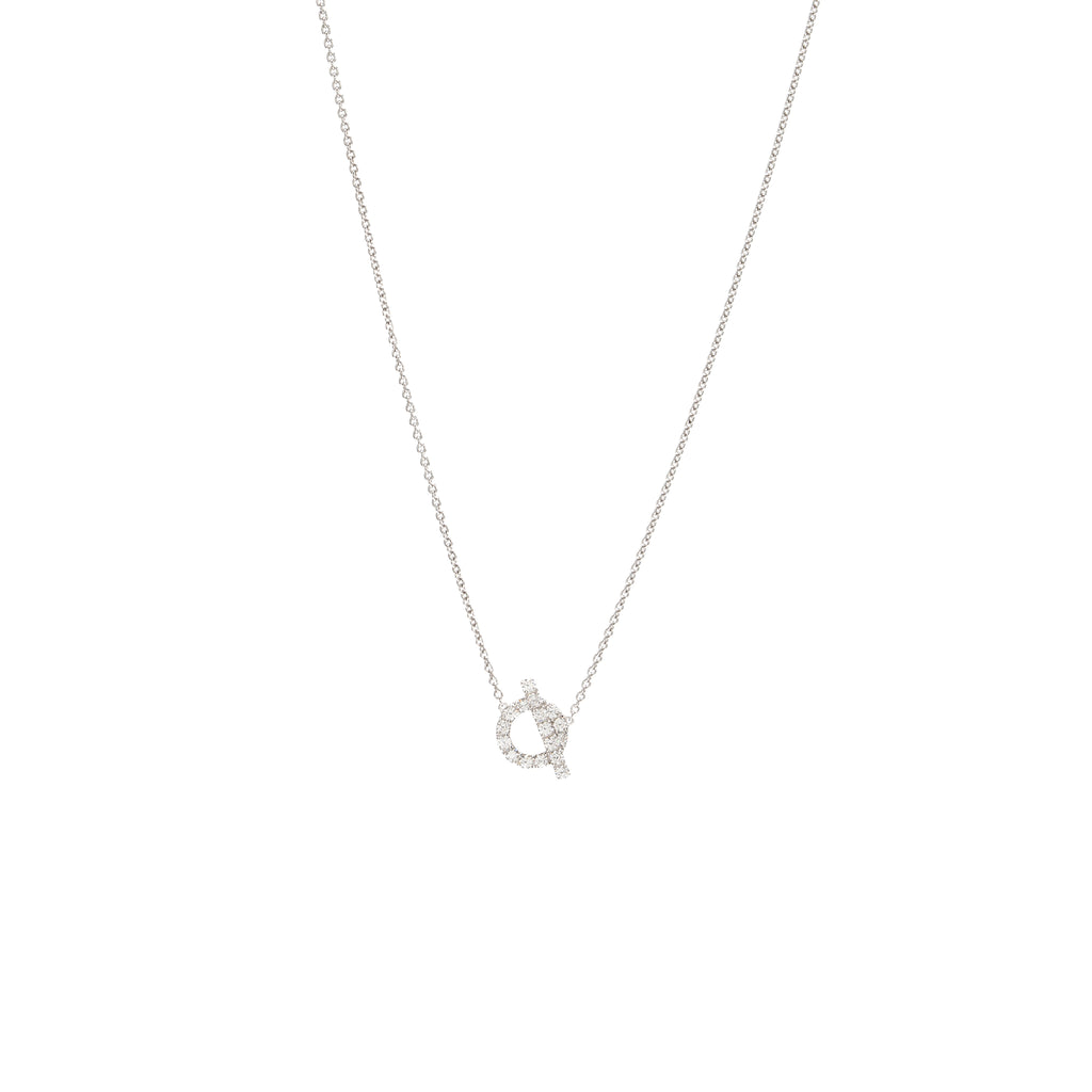 Hermes finesse store pendant white gold