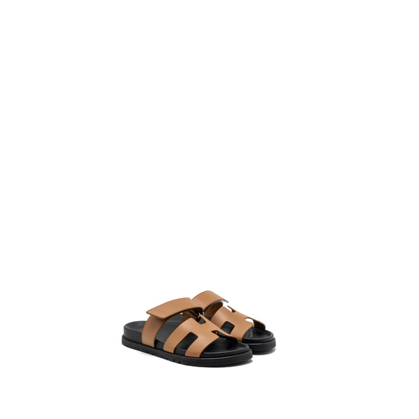 Hermes size 36.5 chypre sandal gold