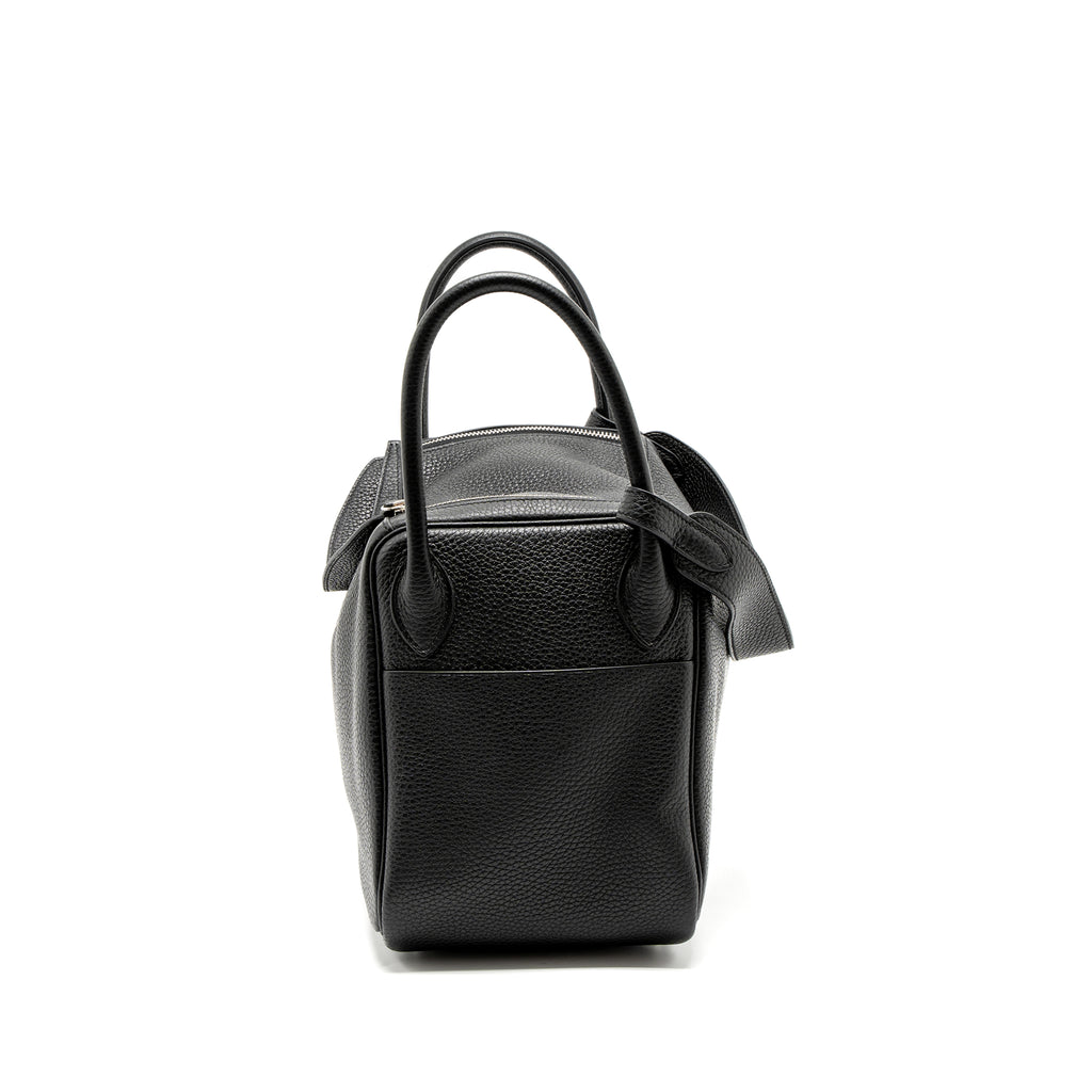 HERMES LINDY 30 CLEMENCE IN BLACK SHW STAMP C