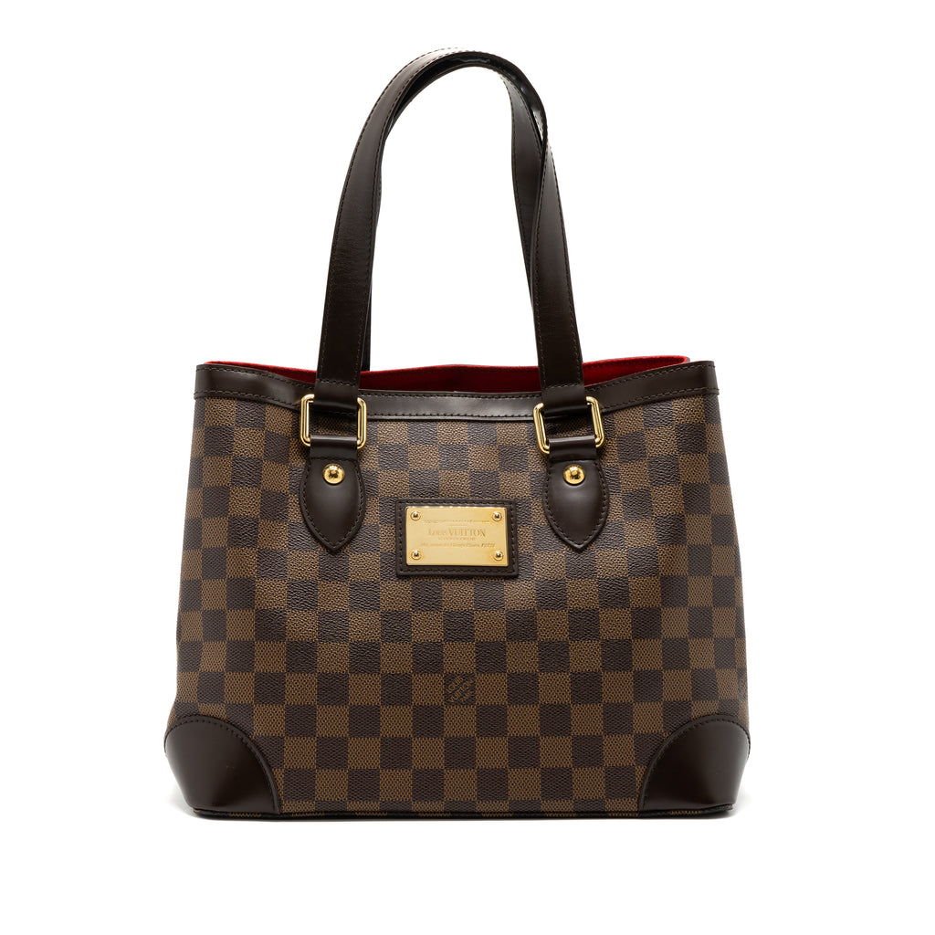 Louis Vuitton Top Handle Tote Bag With Strap Damier Ebene/Red GHW