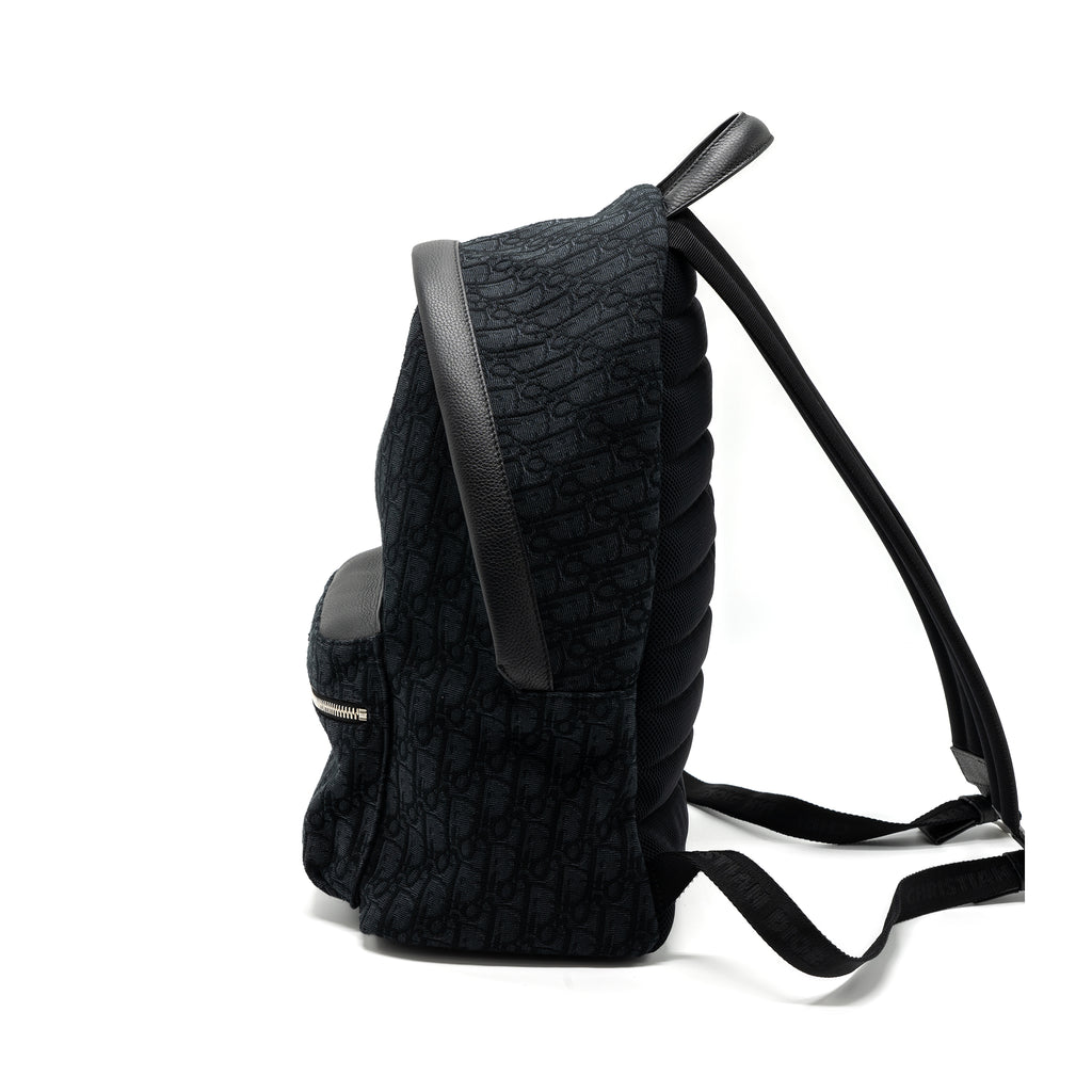 Dior Rider Backpack Black Dior Oblique Jacquard SHW