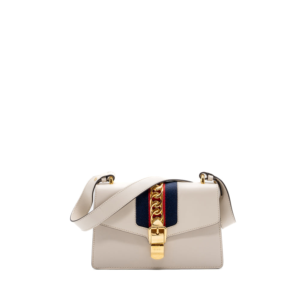 Gucci sylvie best sale medium white