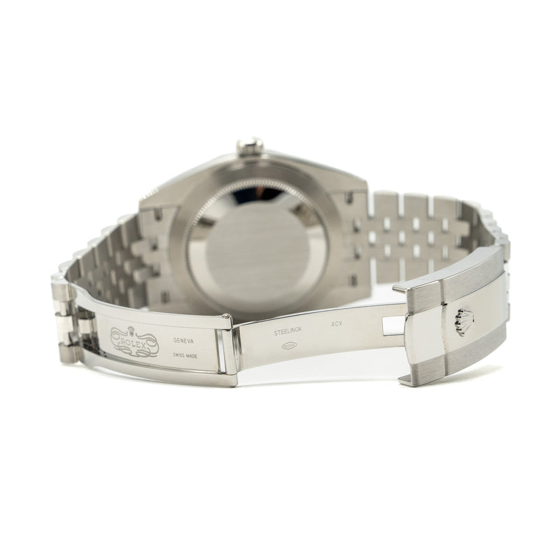 Rolex datejust 41 oystersteel bright blue dial jubilee bracelet model: M126300-0002