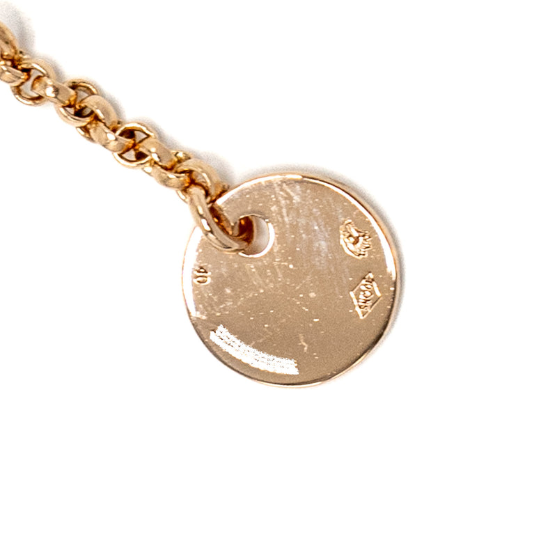 Hermes Clou d'H pendant, small model rose gold/diamonds