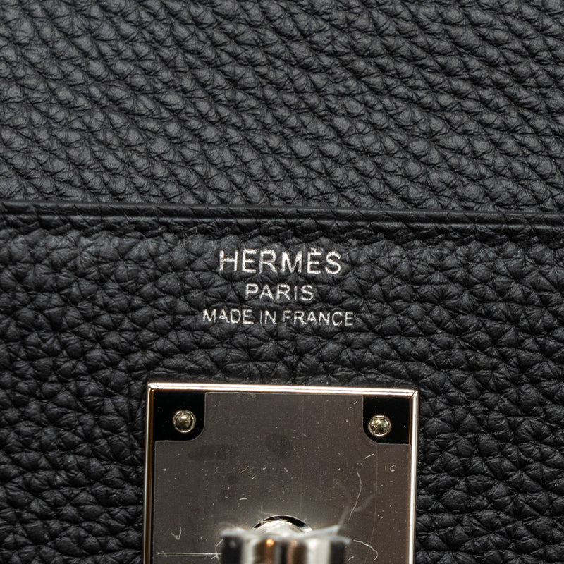Hermes Kelly 28 Togo Black SHW Stamp B