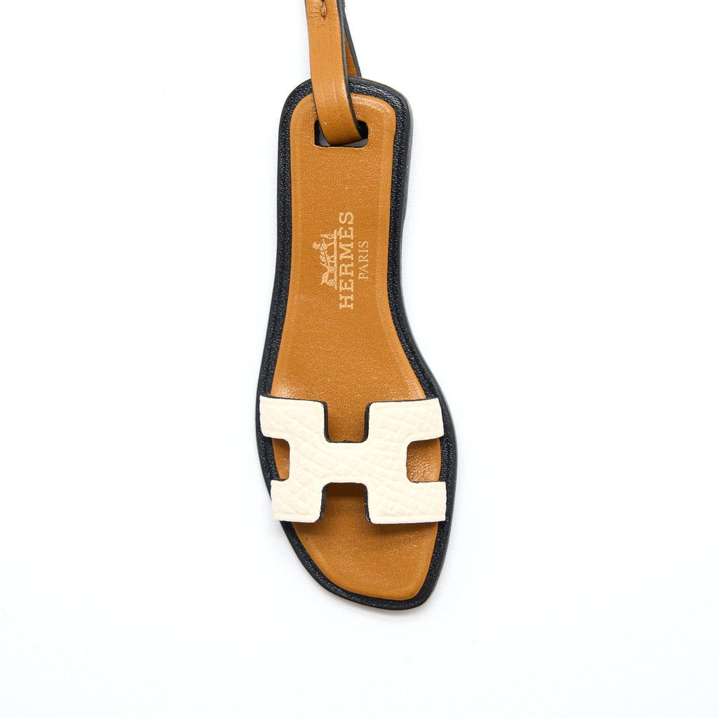 Hermes Oran Nano Bag Charm Craie