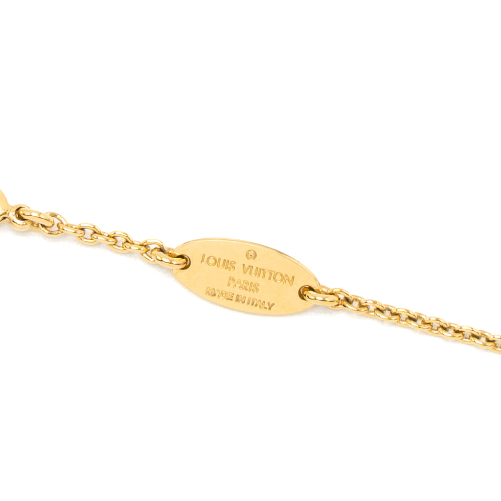 Louis Vuitton Essential V Bracelet Gold in Brass Metal with Gold