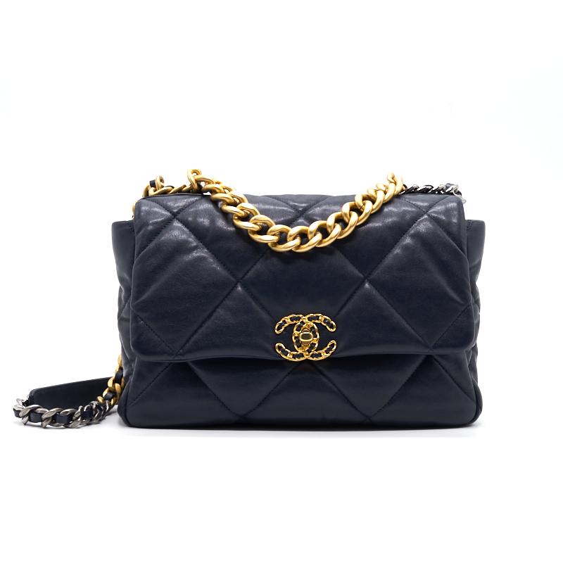 Chanel 19 flap bag navy Clearance