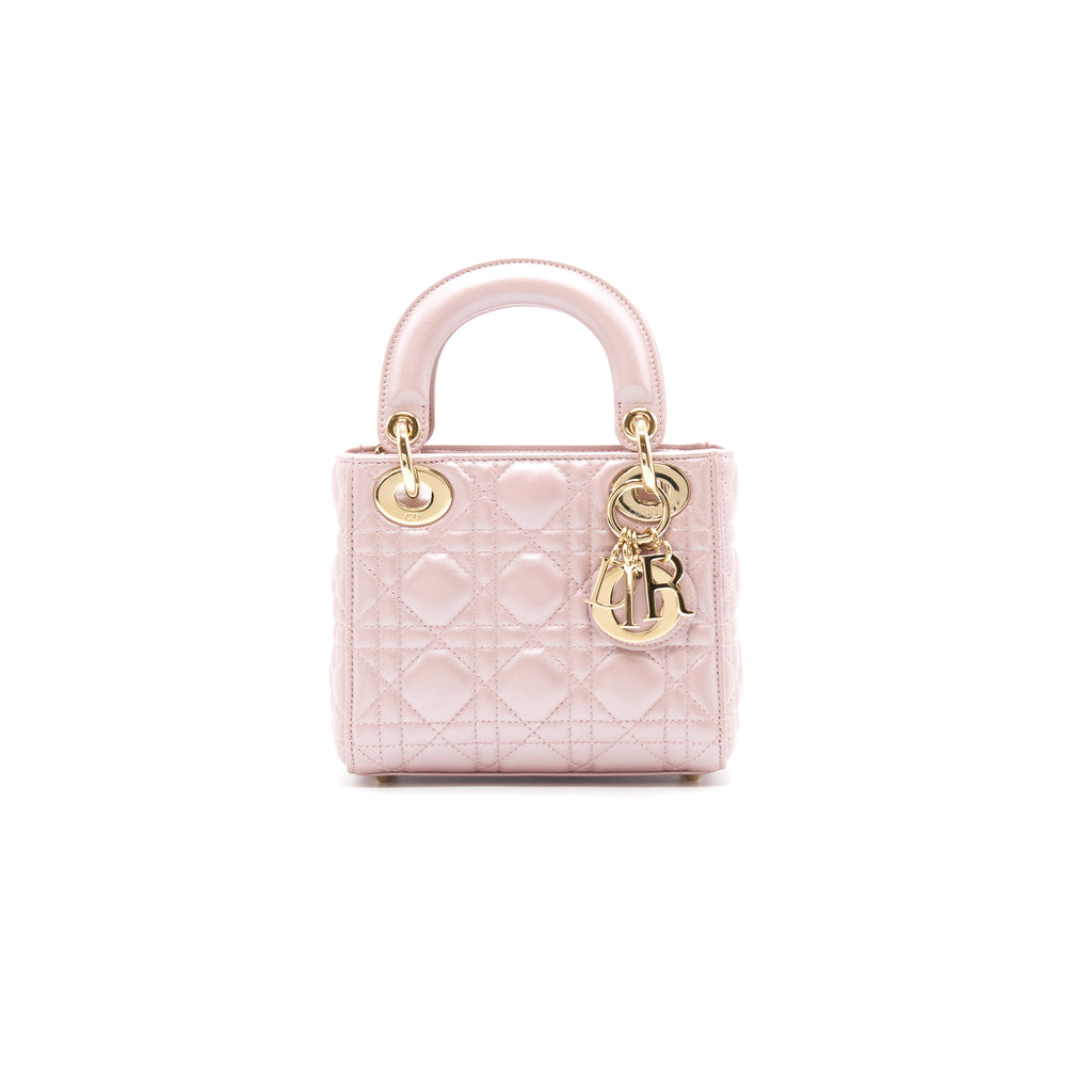 Mini lady dior online lotus pink