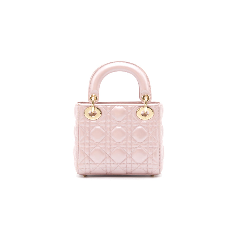 Lady dior mini online lotus pink