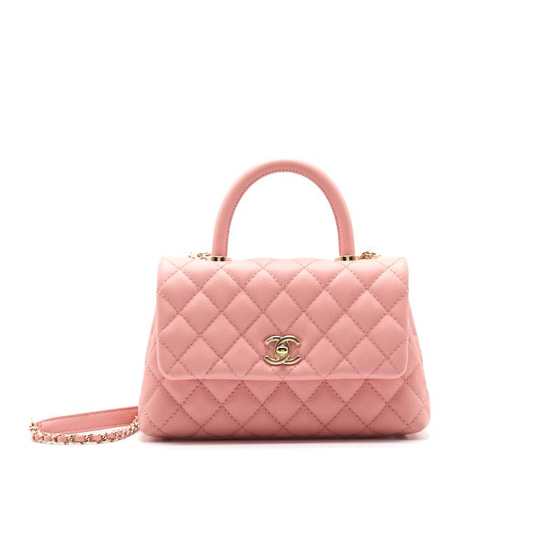 Pink coco handle online chanel