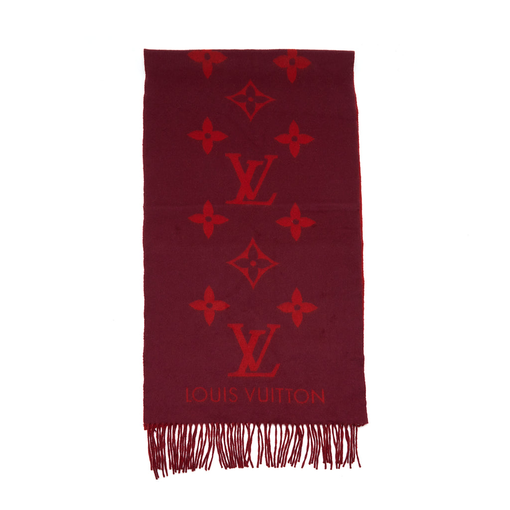 Louis Vuitton M75505 Reykjavik Scarf , Red, One Size