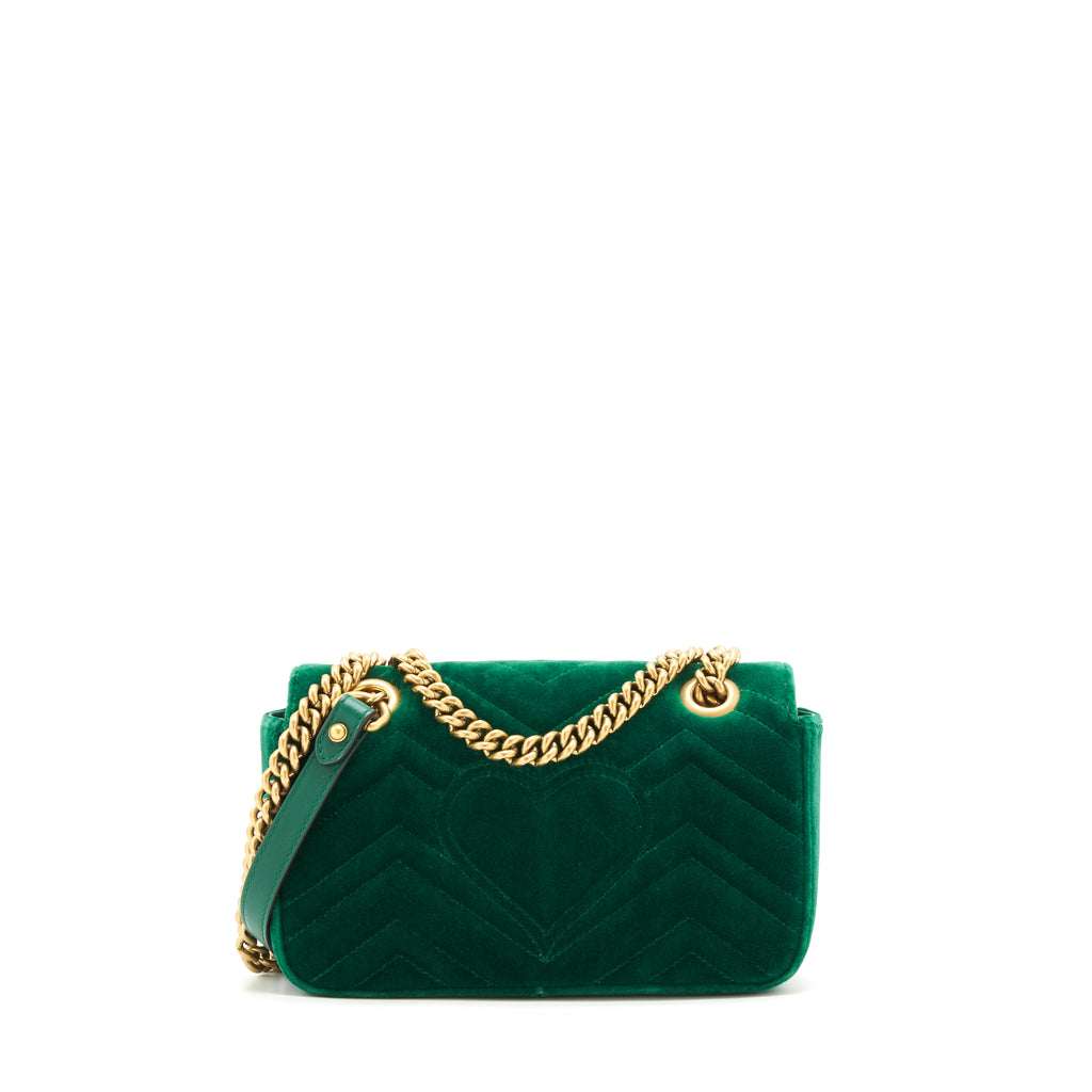 Gucci velvet green online bag