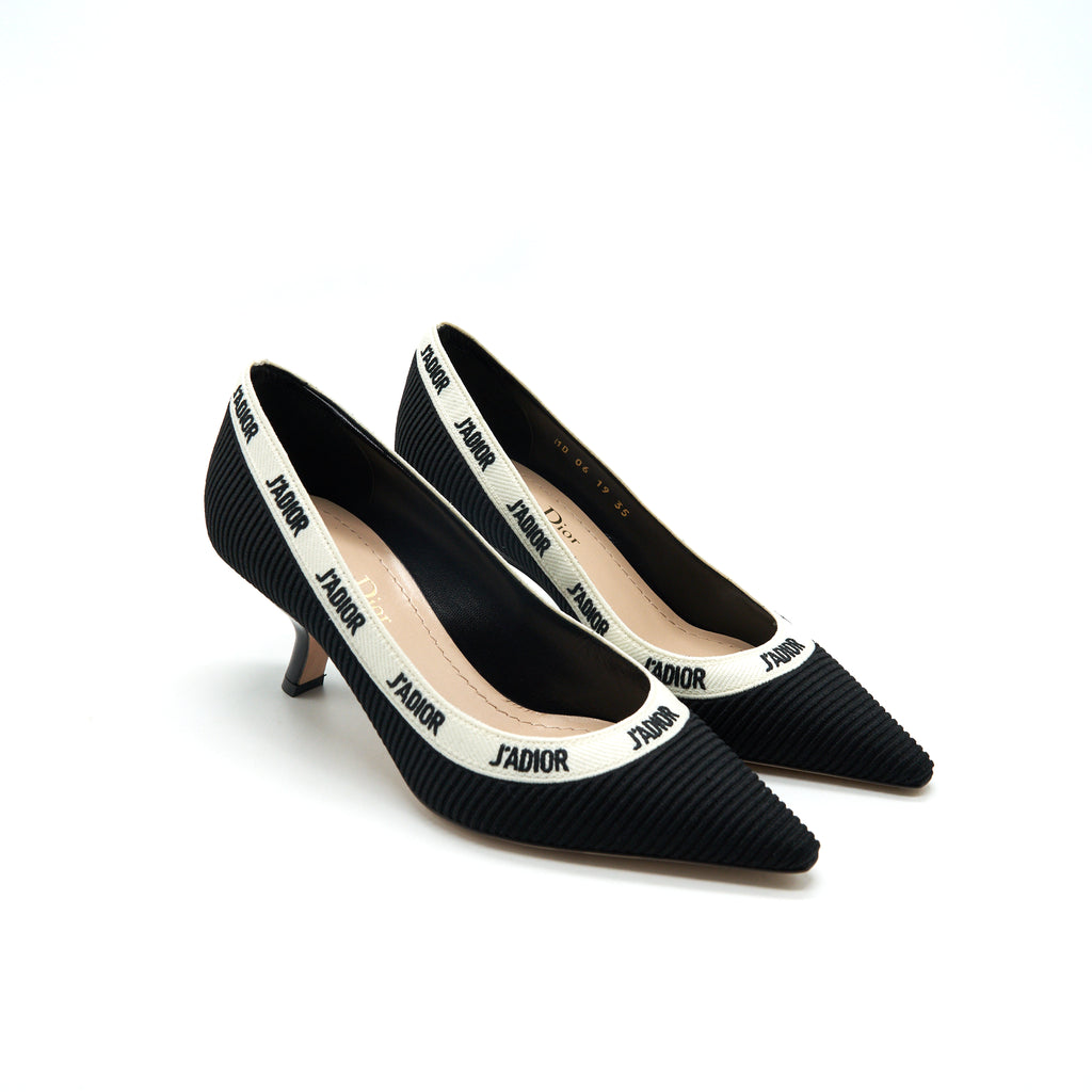 J'ADIOR ブラック ハイヒール 35 Christian Dior Black J'adior-Slingback Pumps - Size 35.5
