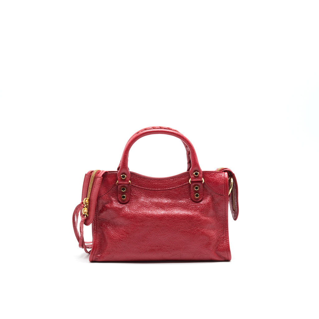 Balenciaga mini city bag on sale red