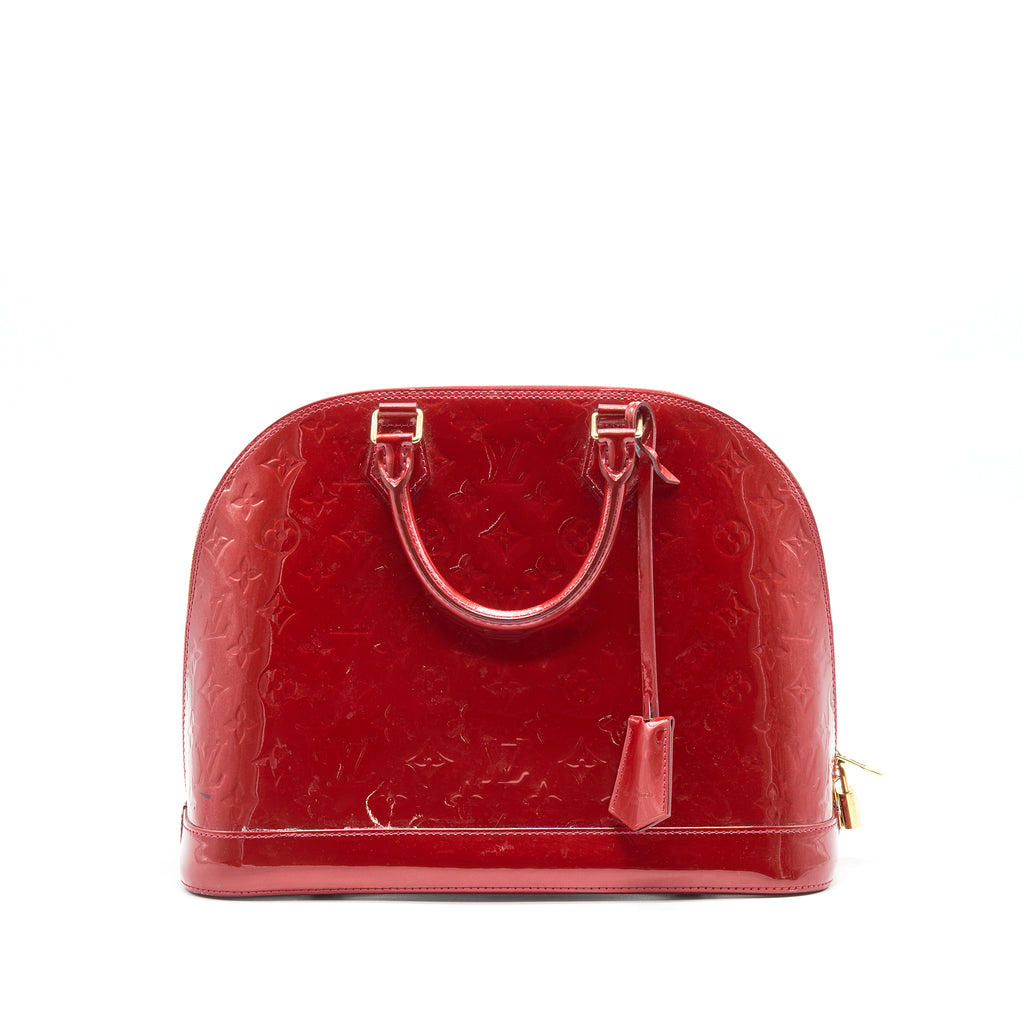 Louis Vuitton Chili Red Epi Leather Alma GM Handbag