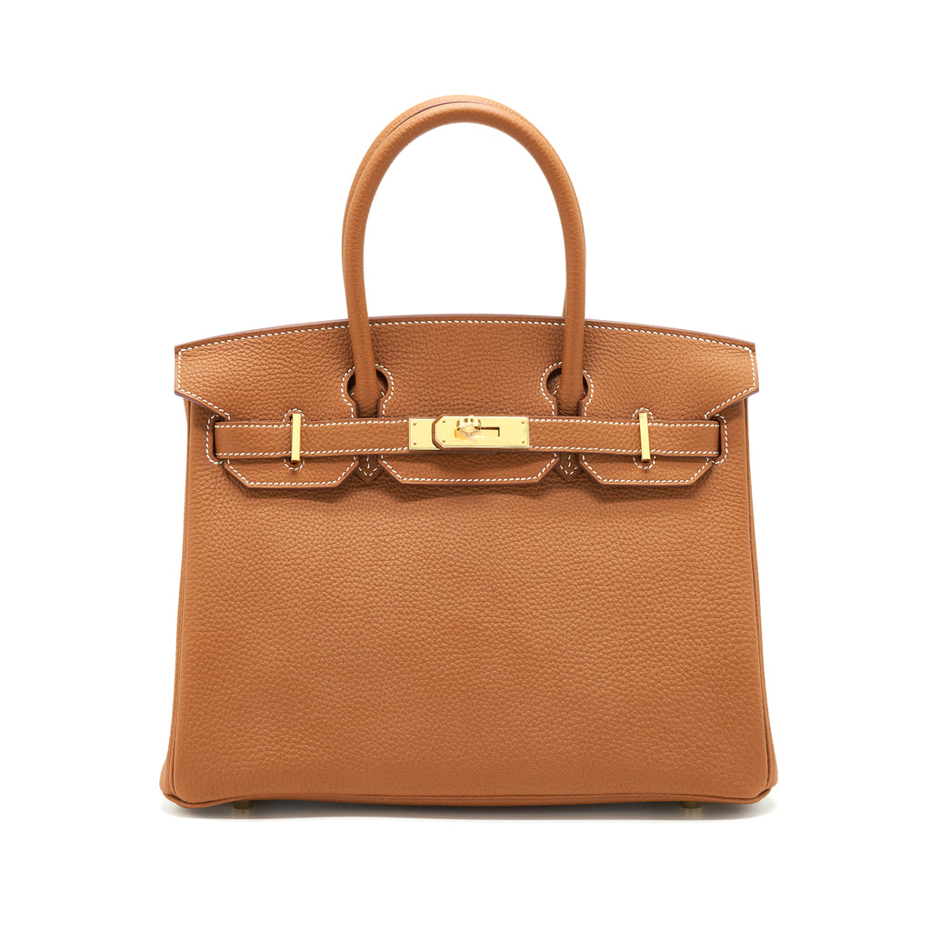 Hermes Birkin 30 Togo 37 Gold With GHW Stamp A