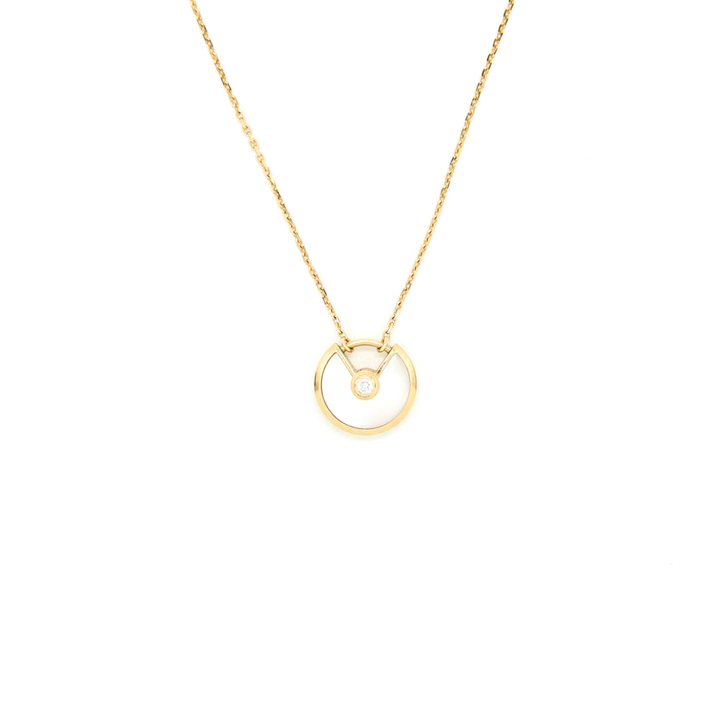 CARTIER AMULETTE DE CARTIER NECKLACE XS MODEL WITH YELLOW GOLD WHITE M