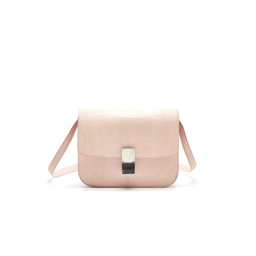 Celine Classic Bag in Lizard Light Pink