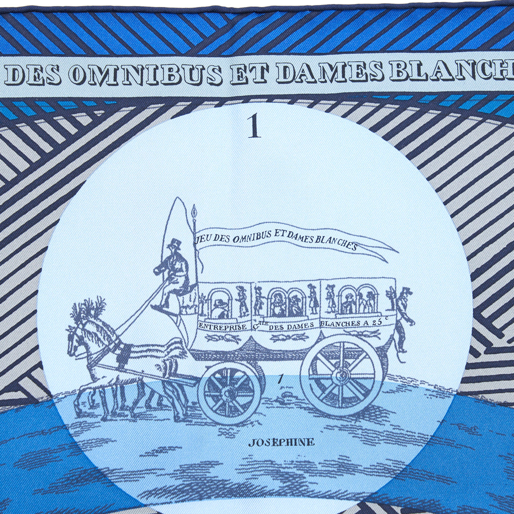 Hermes Scarf Jeu Des Omninus Ethan Dames Blanches 90x90 cm