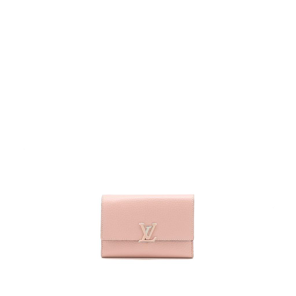 Louis Vuitton - Authenticated Capucines Wallet - Leather Pink For Woman, Very Good condition