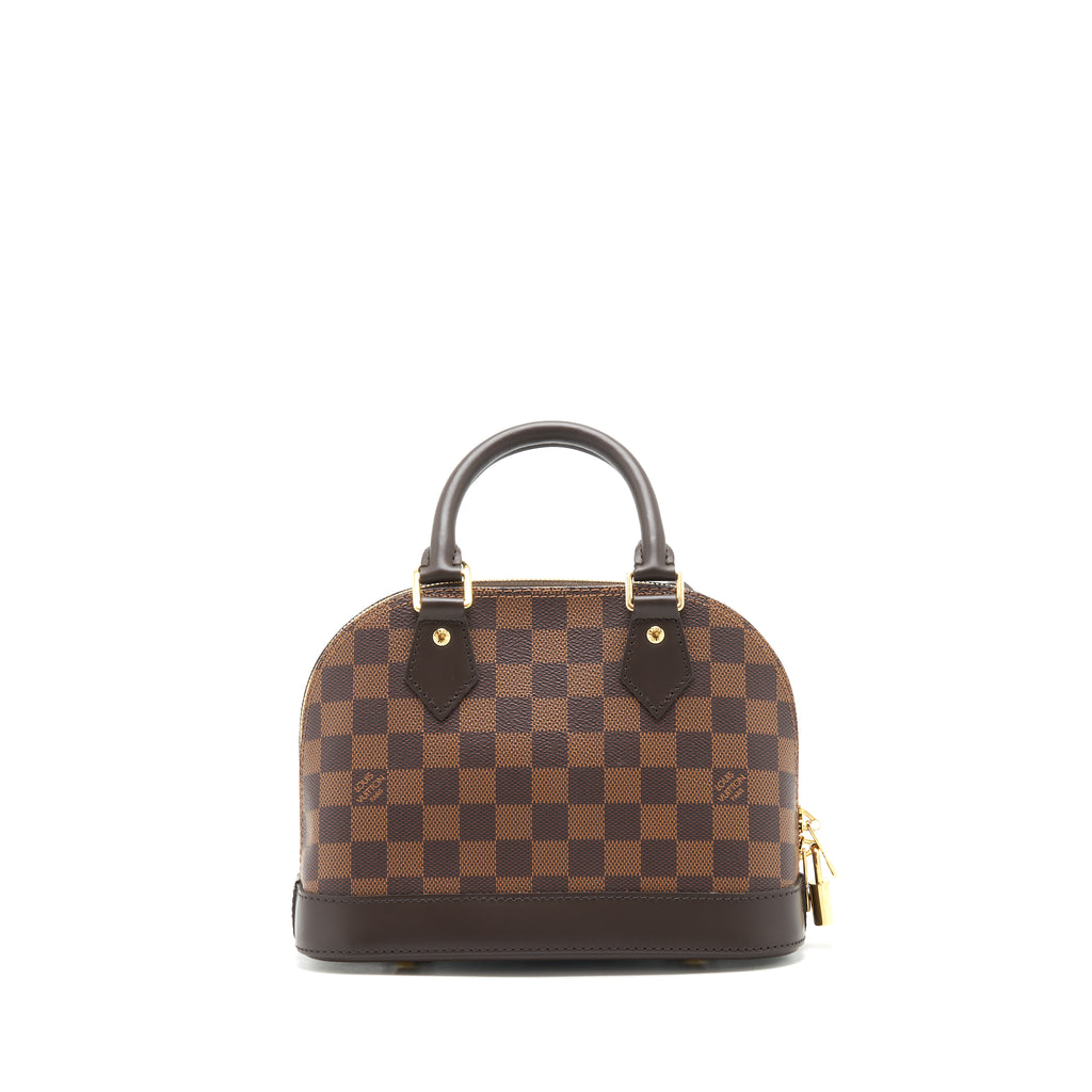 Louis Vuitton Alma PM Damier Ebene -- 2021 Microchipped With Receipt Cheap!