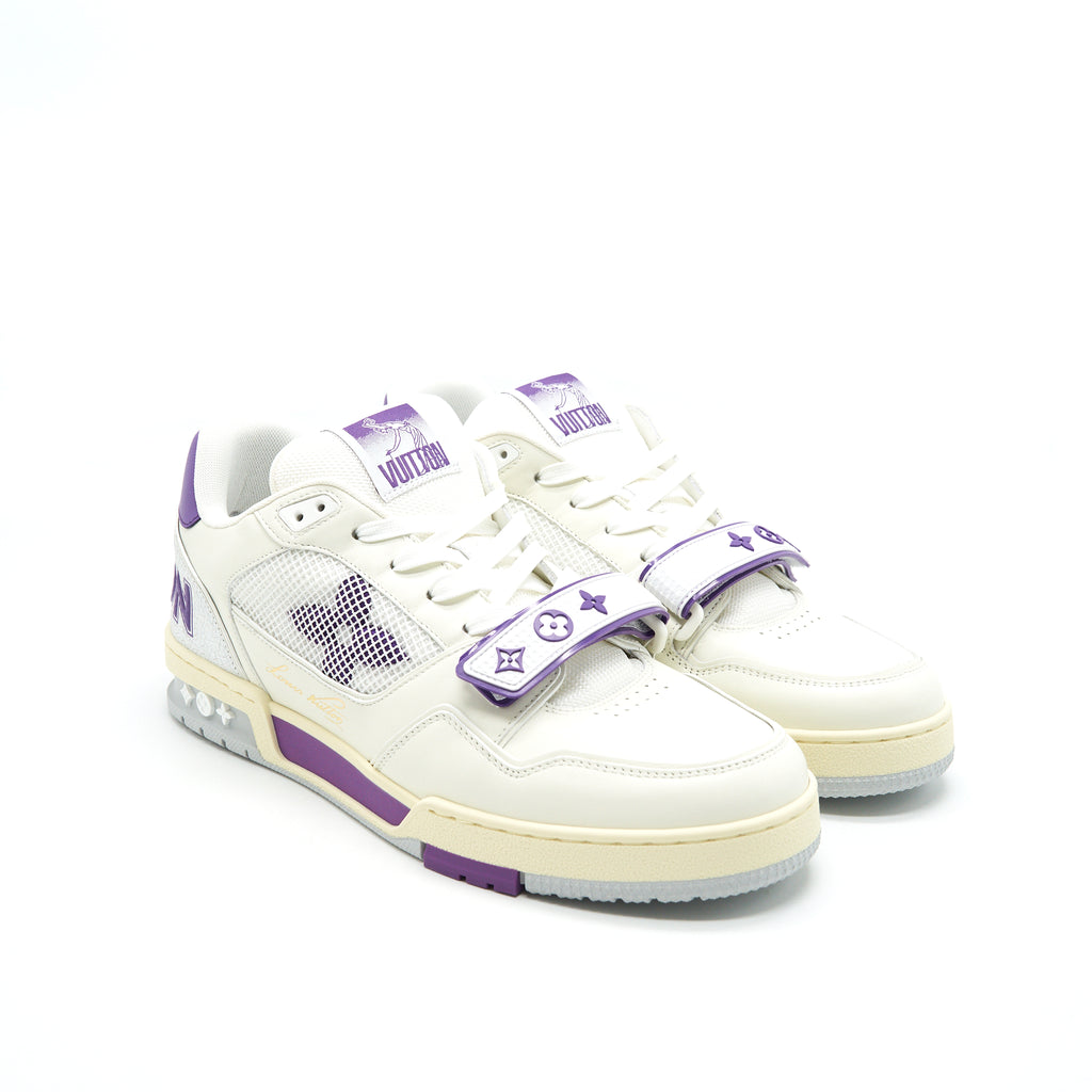 Pre-owned Louis Vuitton Lv Trainer High Trainers In Purple