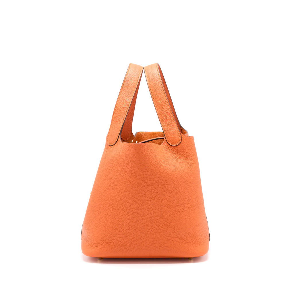 Hermes Picotin 22cm in Orange Poppy Colour