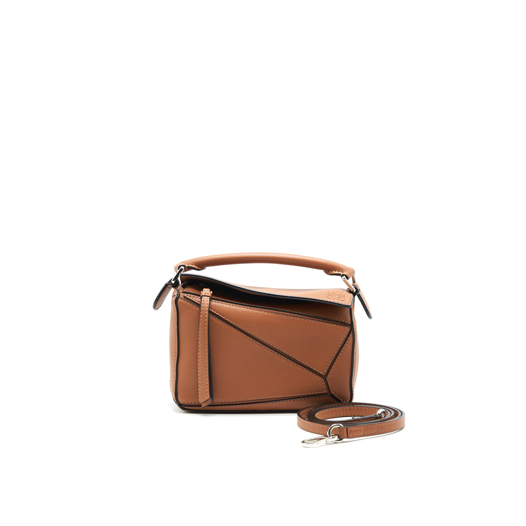 Loewe small tan puzzle on sale bag