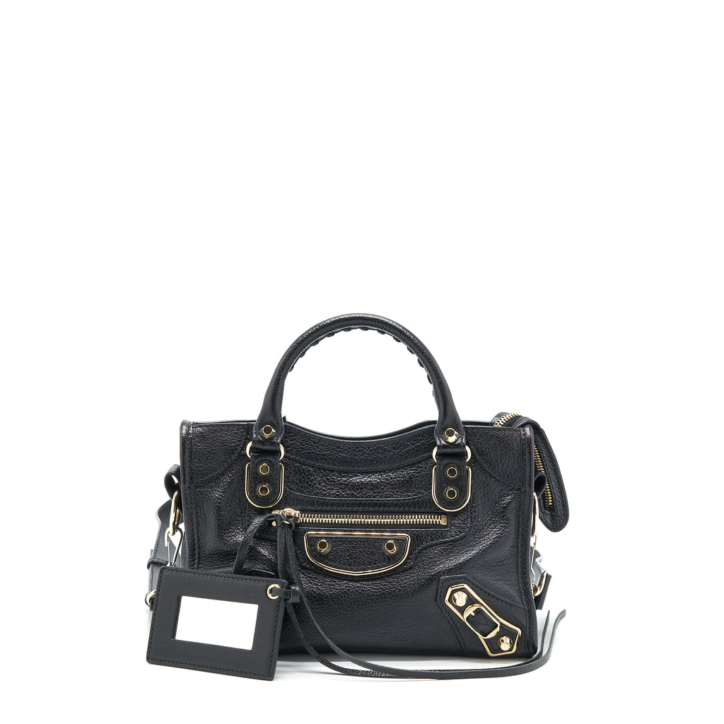 Balenciaga mini best sale city edge black