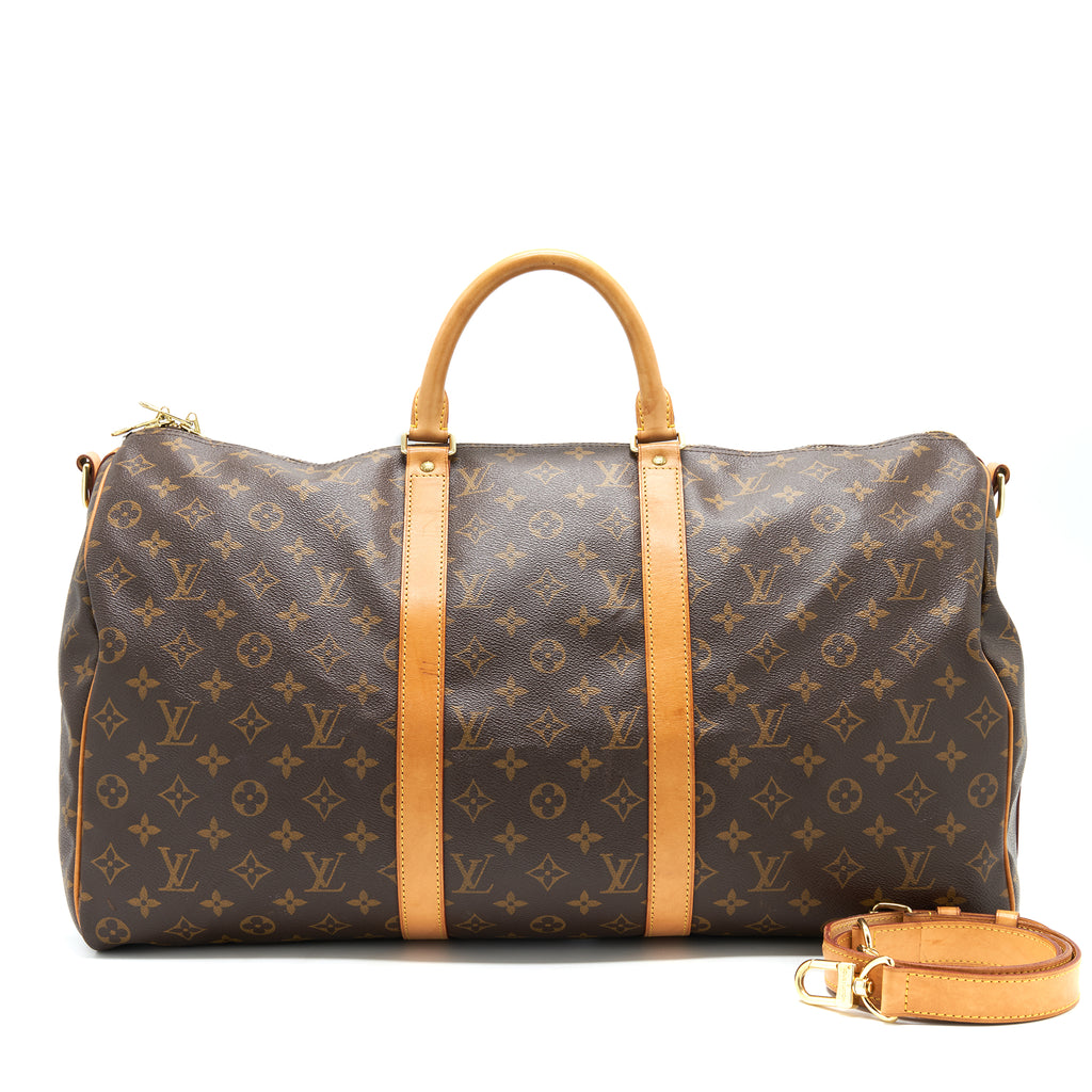 Louis Vuitton Keepall 50 Monogram Bag vintage + shoulder strap