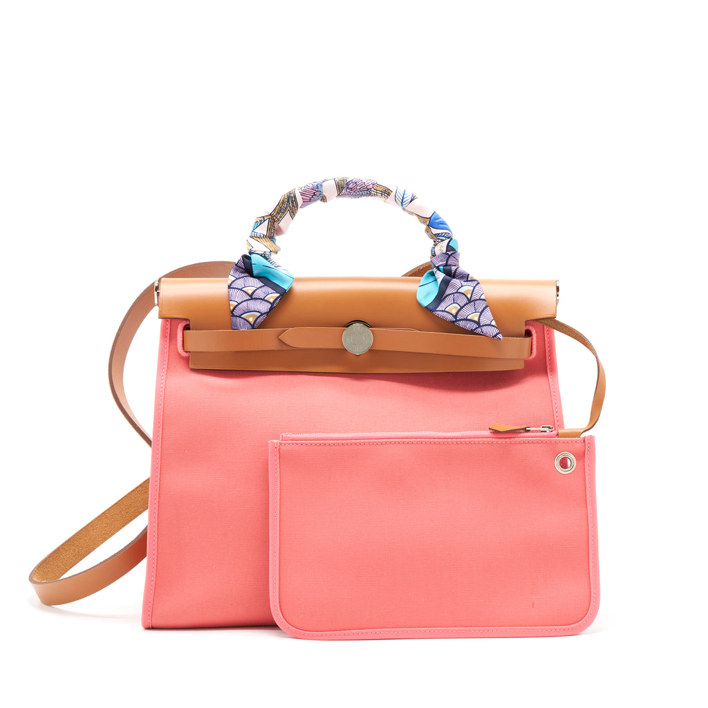 Hermes discount herbag pink