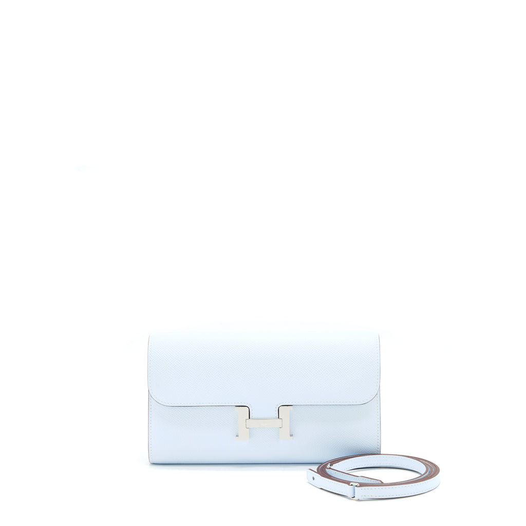 Hermes Constance To Go T0 Blue Brume SHW Stamp Z