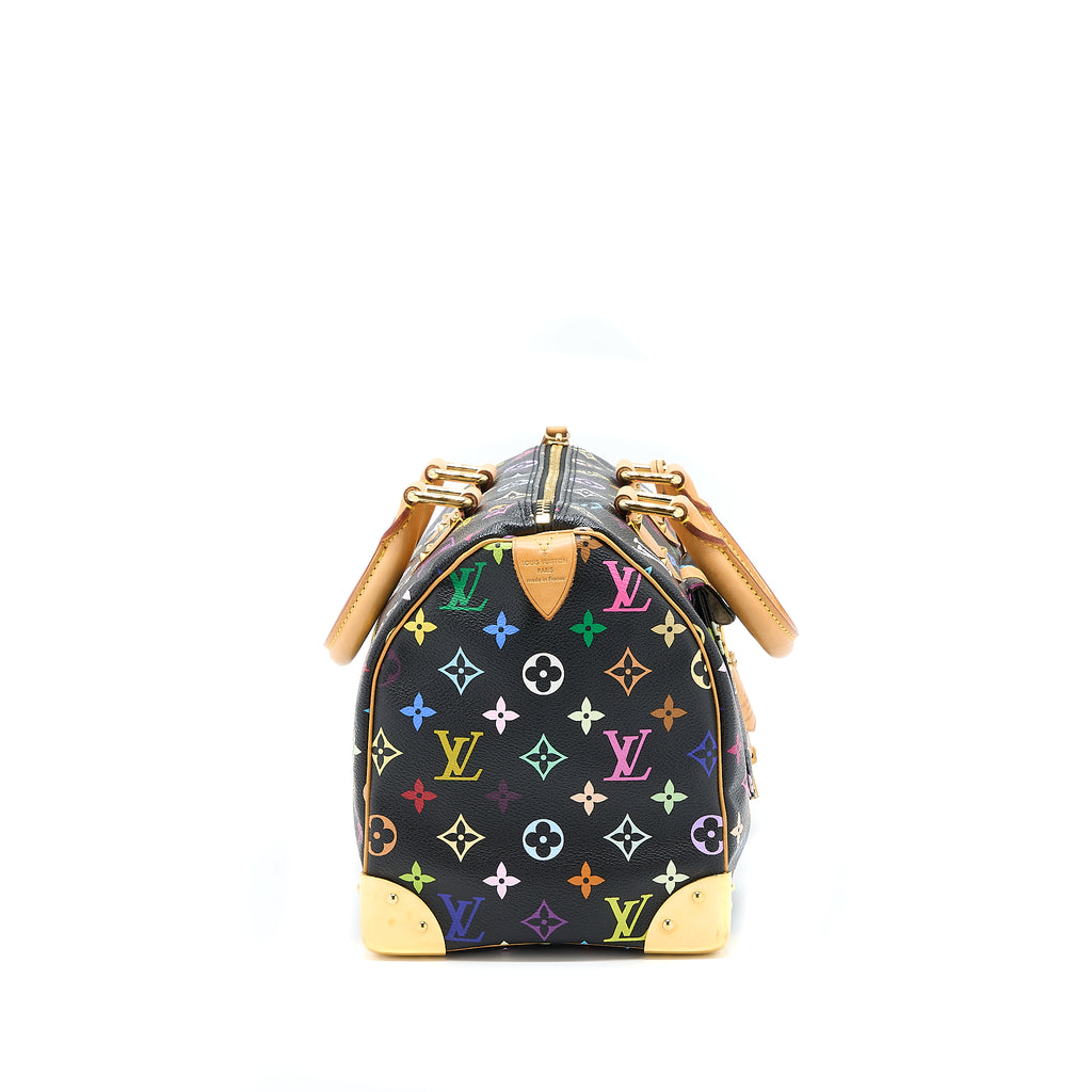 Replica Louis Vuitton Multicolore White Speedy 30