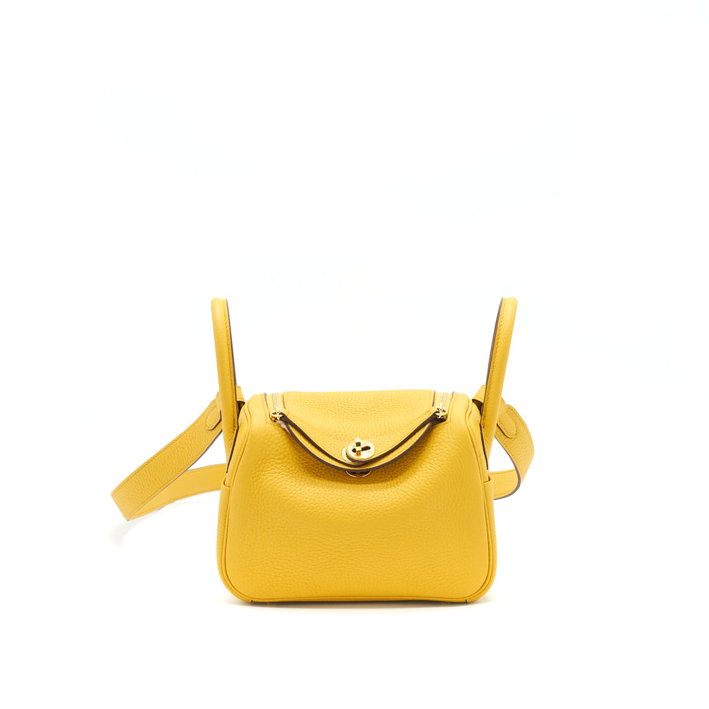 Hermes Lindy Mini 20 Yellow