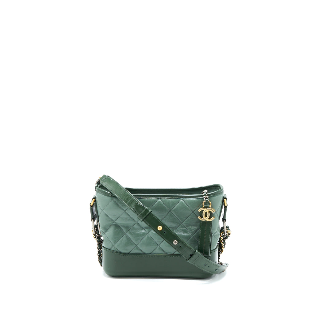 Chanel Small Hobo Bag A91810 Y61477 NL301, Green, One Size