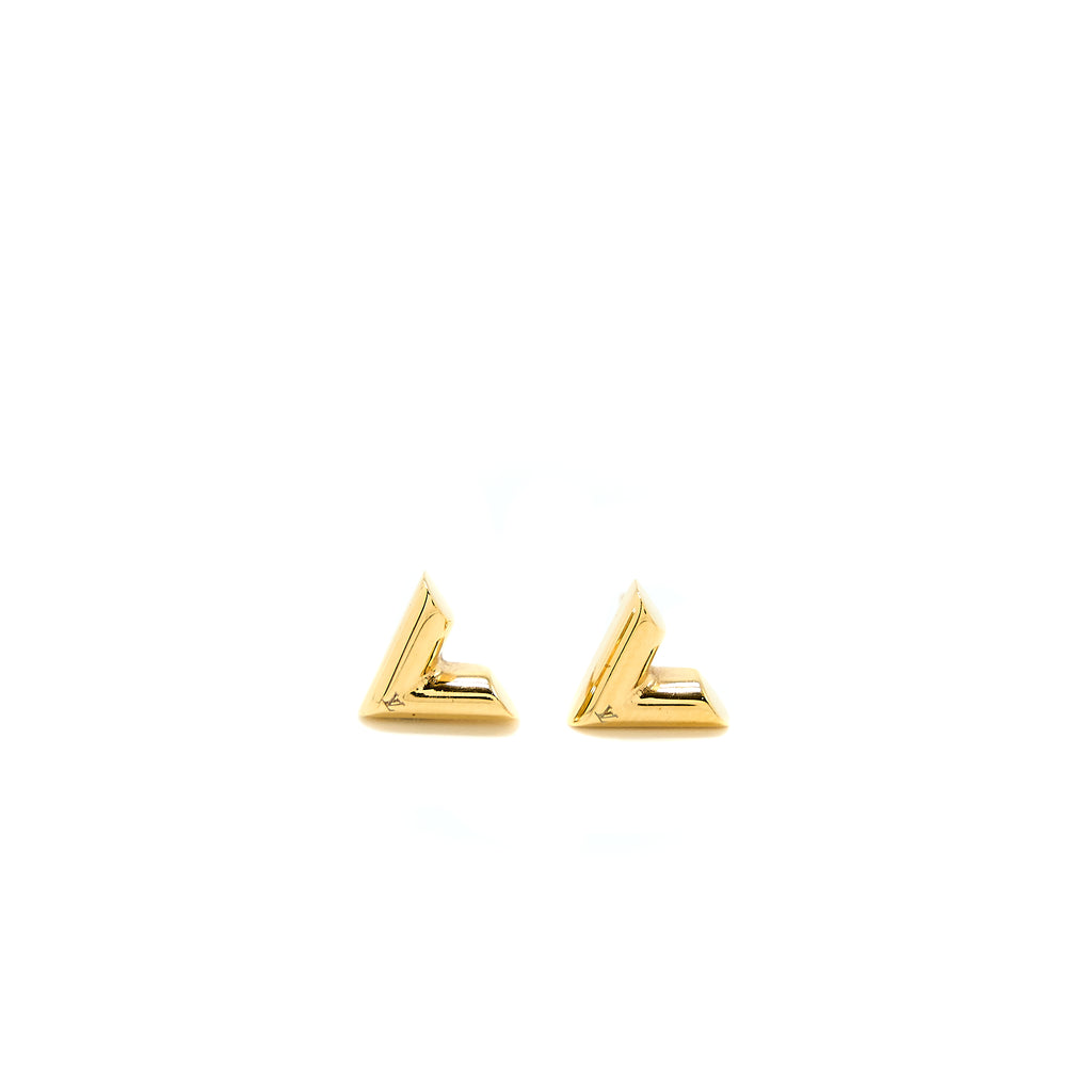 Louis Vuitton Essential V Stud Earrings - Gold-Tone Metal Stud, Earrings -  LOU362805