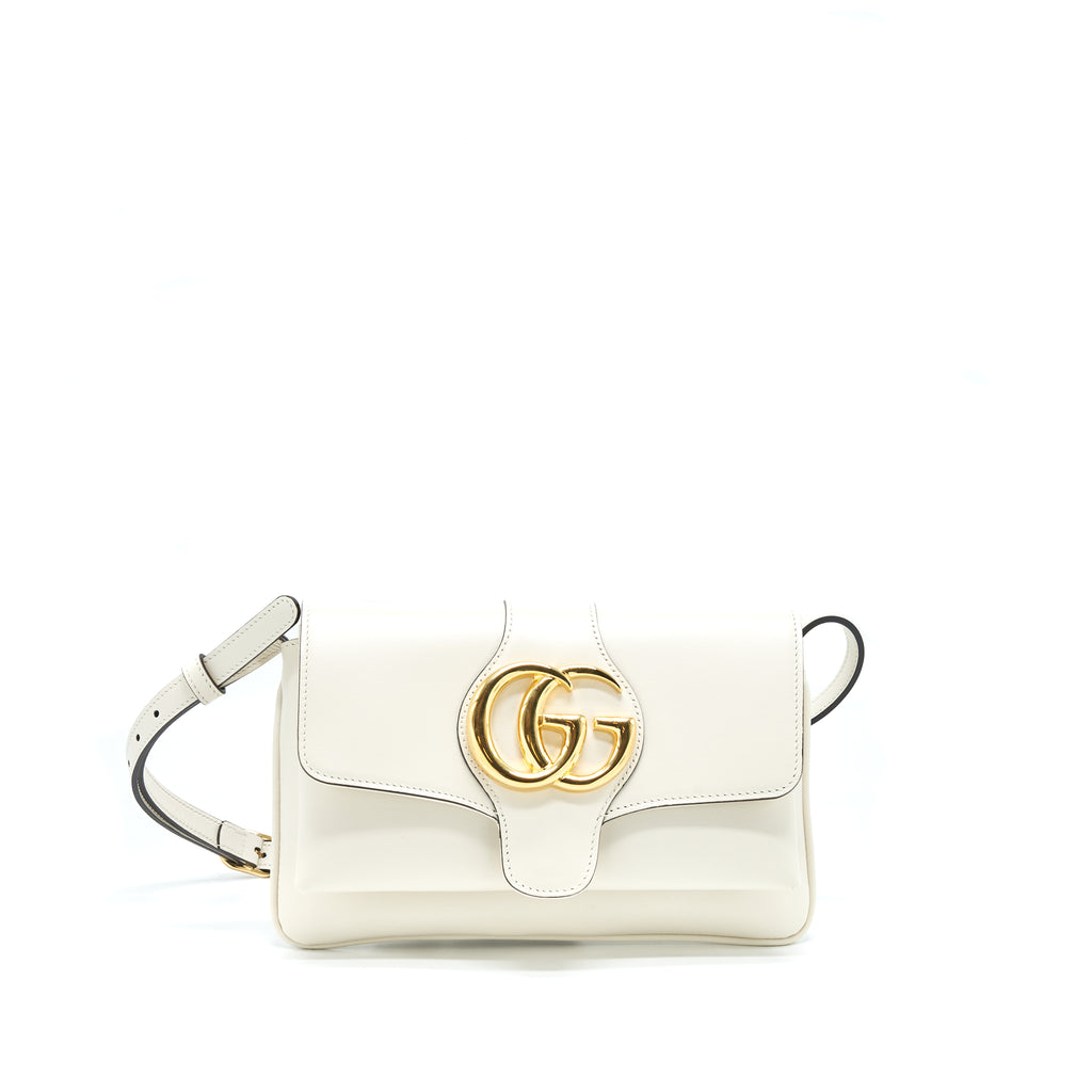 Gucci Small Arli Flap Bag Cream With GHW