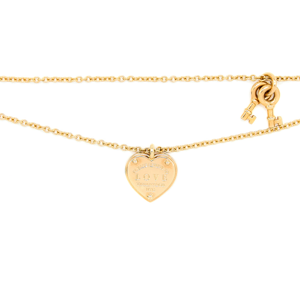 Tiffany heart deals and key bracelet