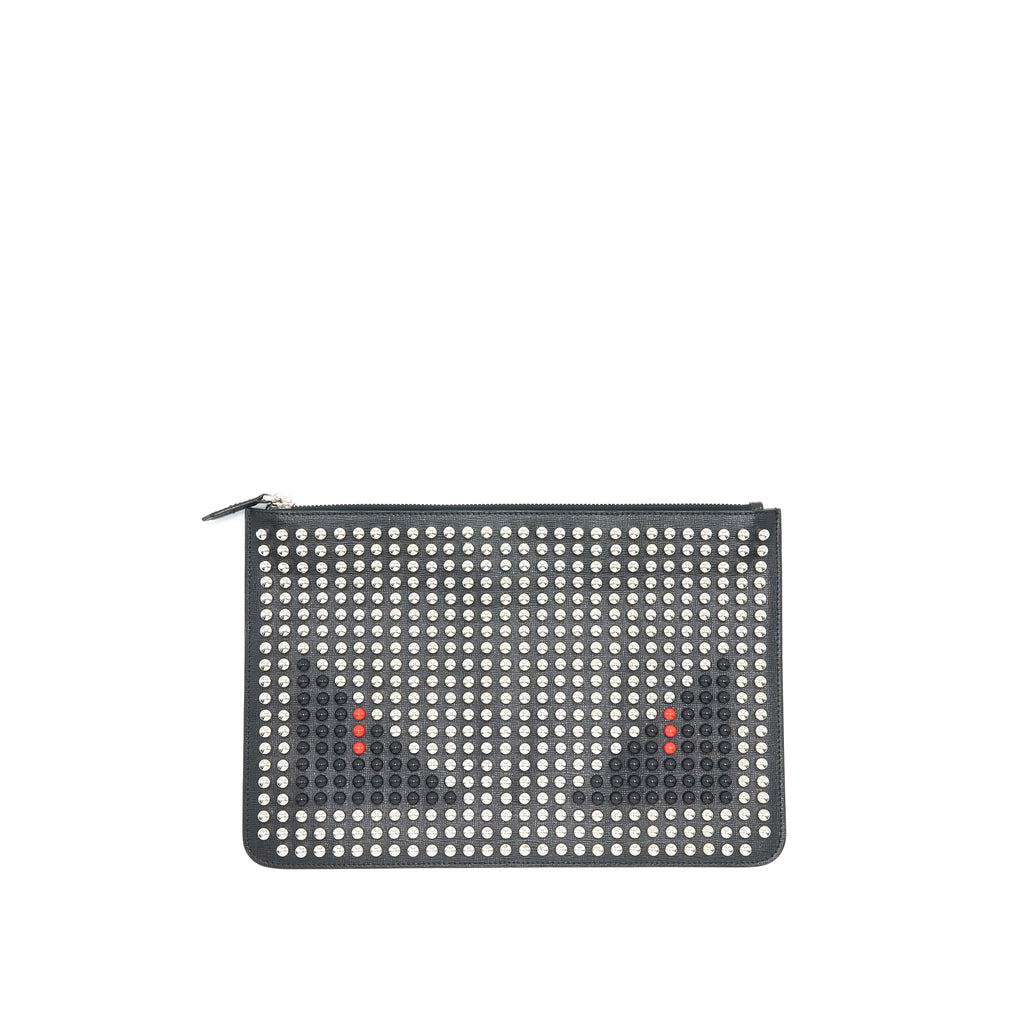 fendi studded clutch